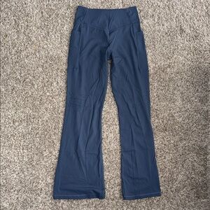 Navy Blue Flared Leggings